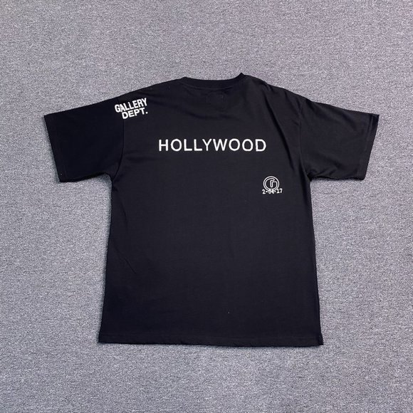 Gallery Black Short Sleeve Letter Print T-Shirt - Picture 6 of 13